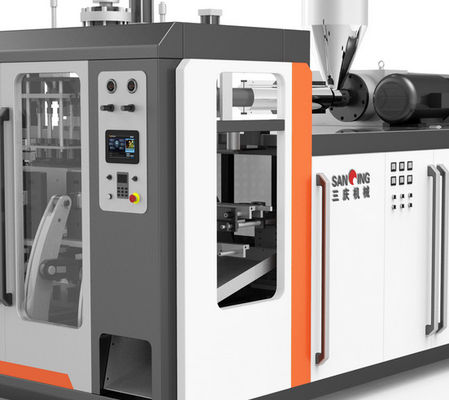ISO 8MPa 플라스틱 Hdpe 병 부는 기계 PE 중공 성형 35KN