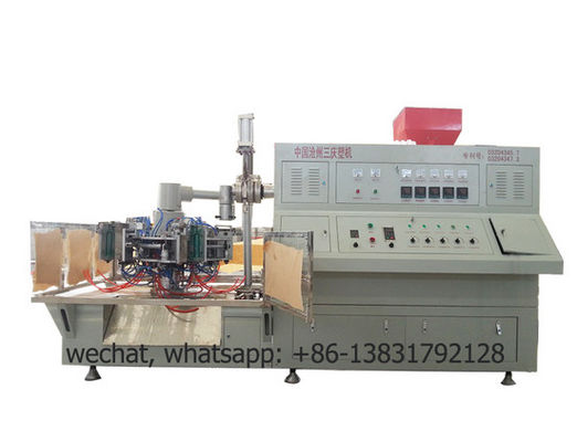 1L 플라스틱 밀어남 중공 성형 기계 40kg/H PLC 통제 관 만들기