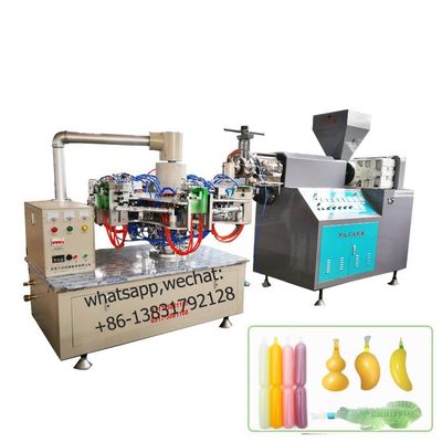 LDPE 얼음 사탕 관 자동적인 병 부는 기계 HDPE 15kw 2 역
